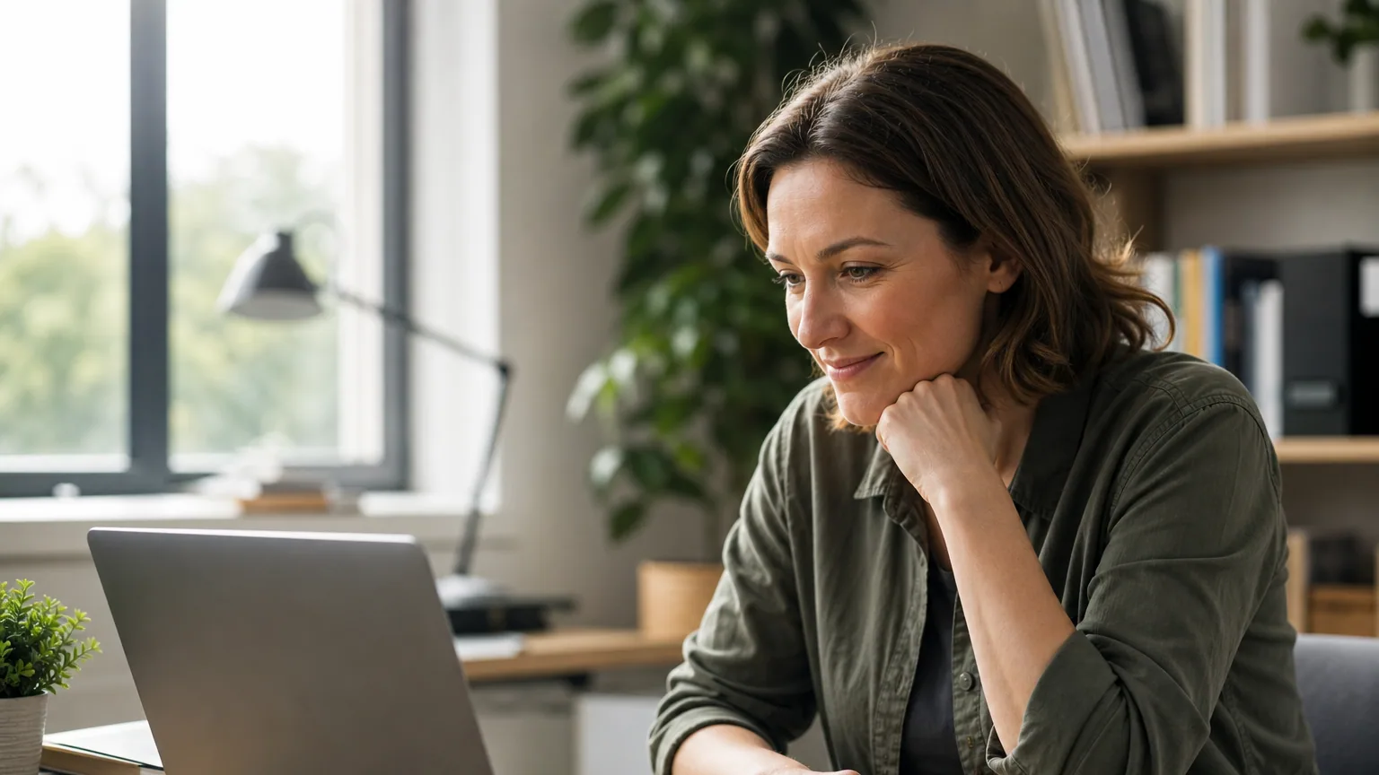 Une personne organise et compresse des fichiers sur son ordinateur portable