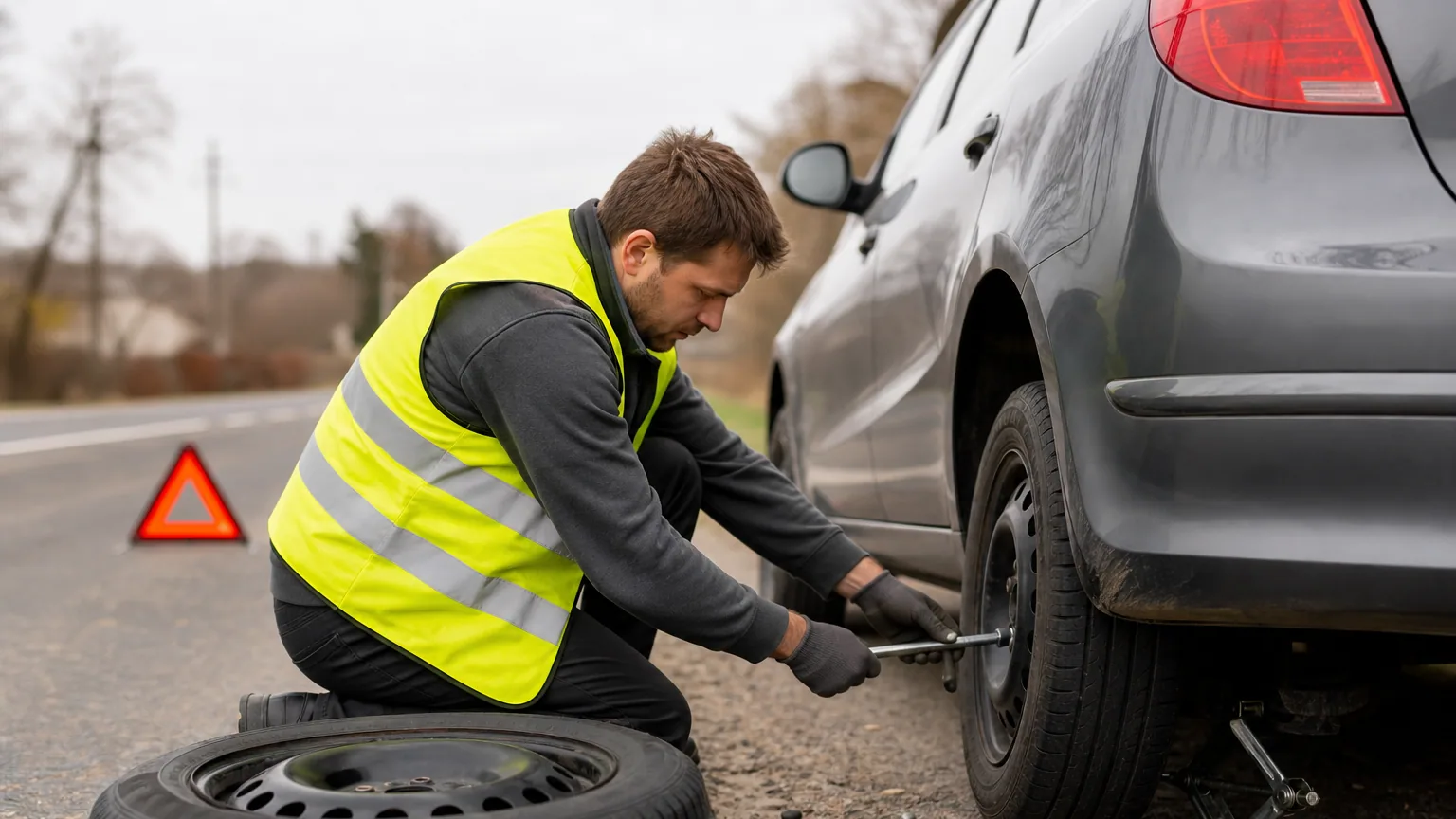 Crevaison en voiture : que faire, étape par étape