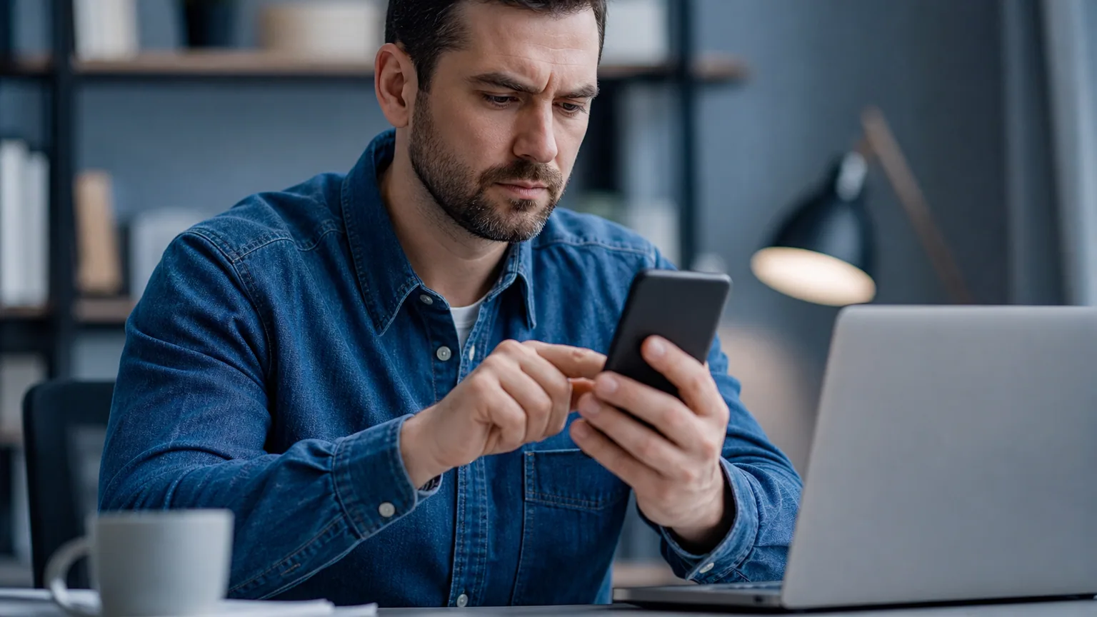 Écran de connexion sécurisé sur un smartphone et un ordinateur